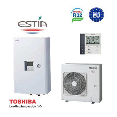 Estia-R32 TOSHIBA termopompa